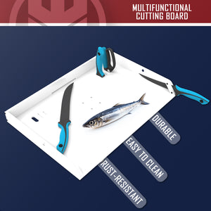 Bait Cutting Board for Boat, Fish Cleaning Station, Fishing Fillet Table