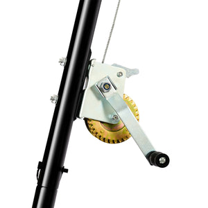 Tripod Game Hoist with 500lb Capacity Deer Hanger and Complete Hoist Kit