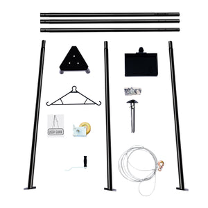 Tripod Game Hoist with 500lb Capacity Deer Hanger and Complete Hoist Kit