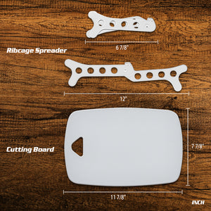 Hunting Deer Knife Set Field Dressing Kit Portable Butcher Game Processor Set, 12 Pieces Khaki Camo