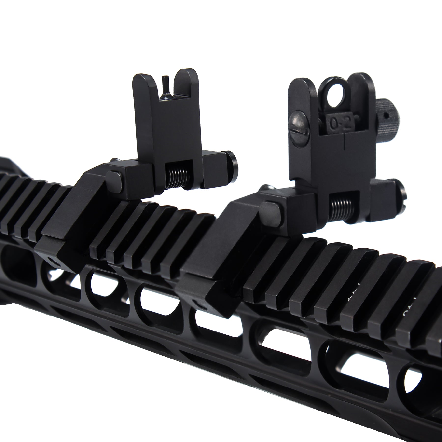 【ノブ】 45 Degree Offset Iron Sights Flip Up BUIS Rapid Transition