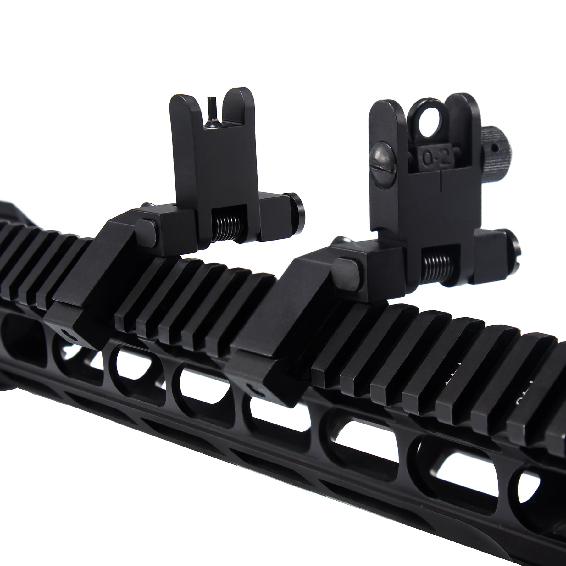 45 Degree Offset Iron Sights Flip Up BUIS Rapid Transition Backup Front Rear Iron Sight