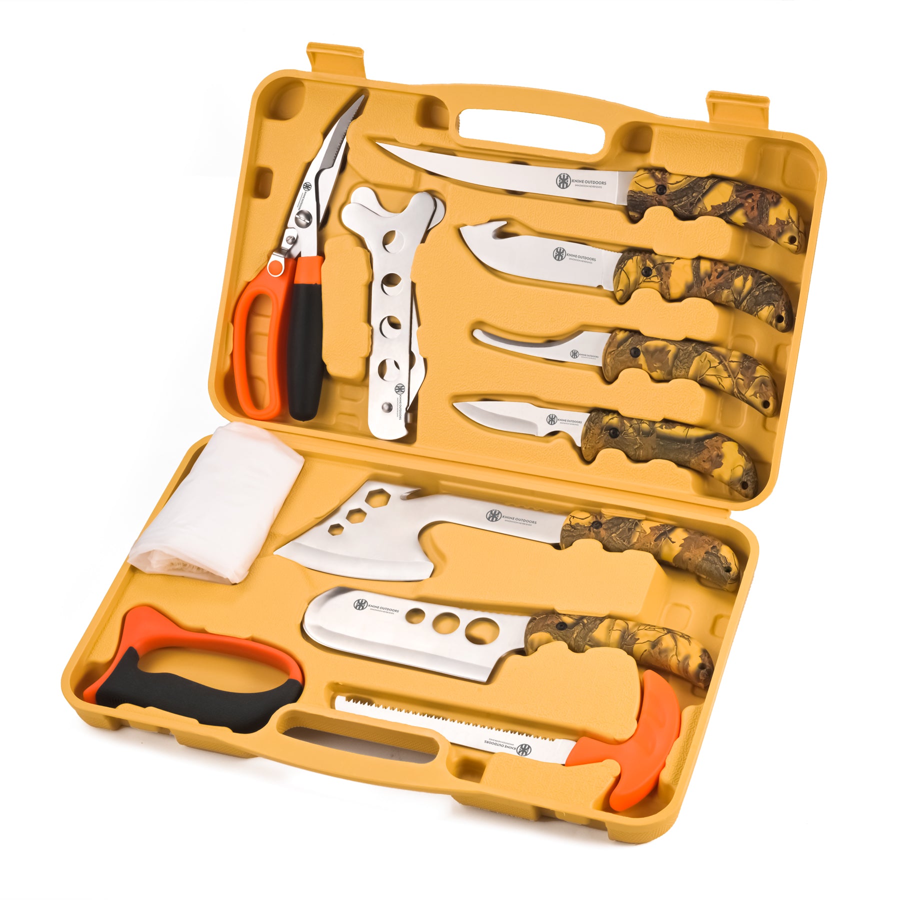 Hunting Deer Knife Set Field Dressing Kit Portable Butcher Game Proces Hunting Deer Knife Set Field Dressing Kit Portable Butcher Game Proces