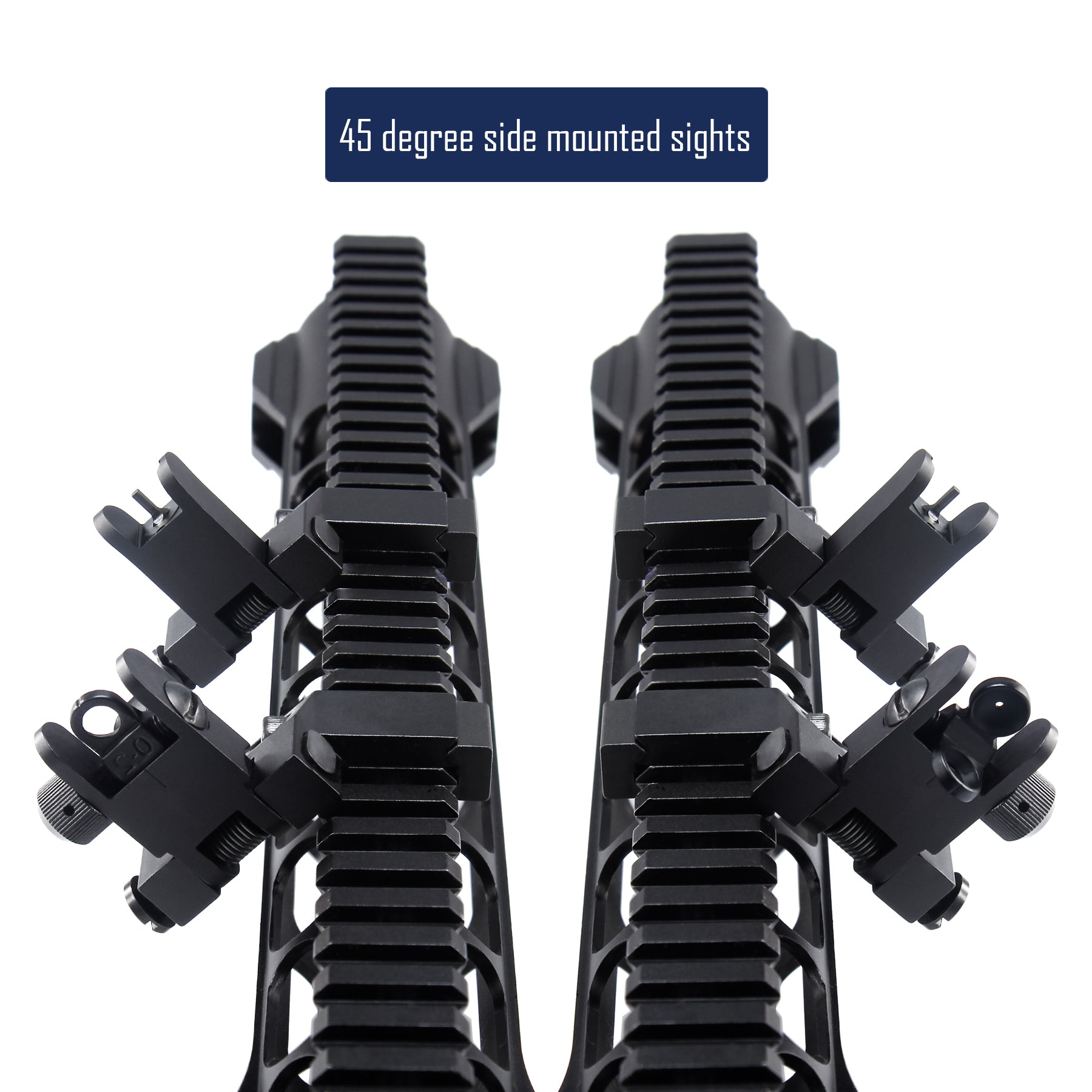 45 Degree Offset Iron Sights Flip Up BUIS Rapid Transition Backup