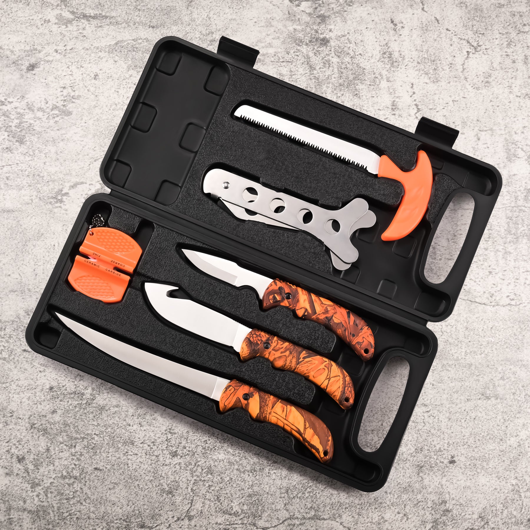 Hunting Deer Knife Set Field Dressing Kit Portable Game Processing