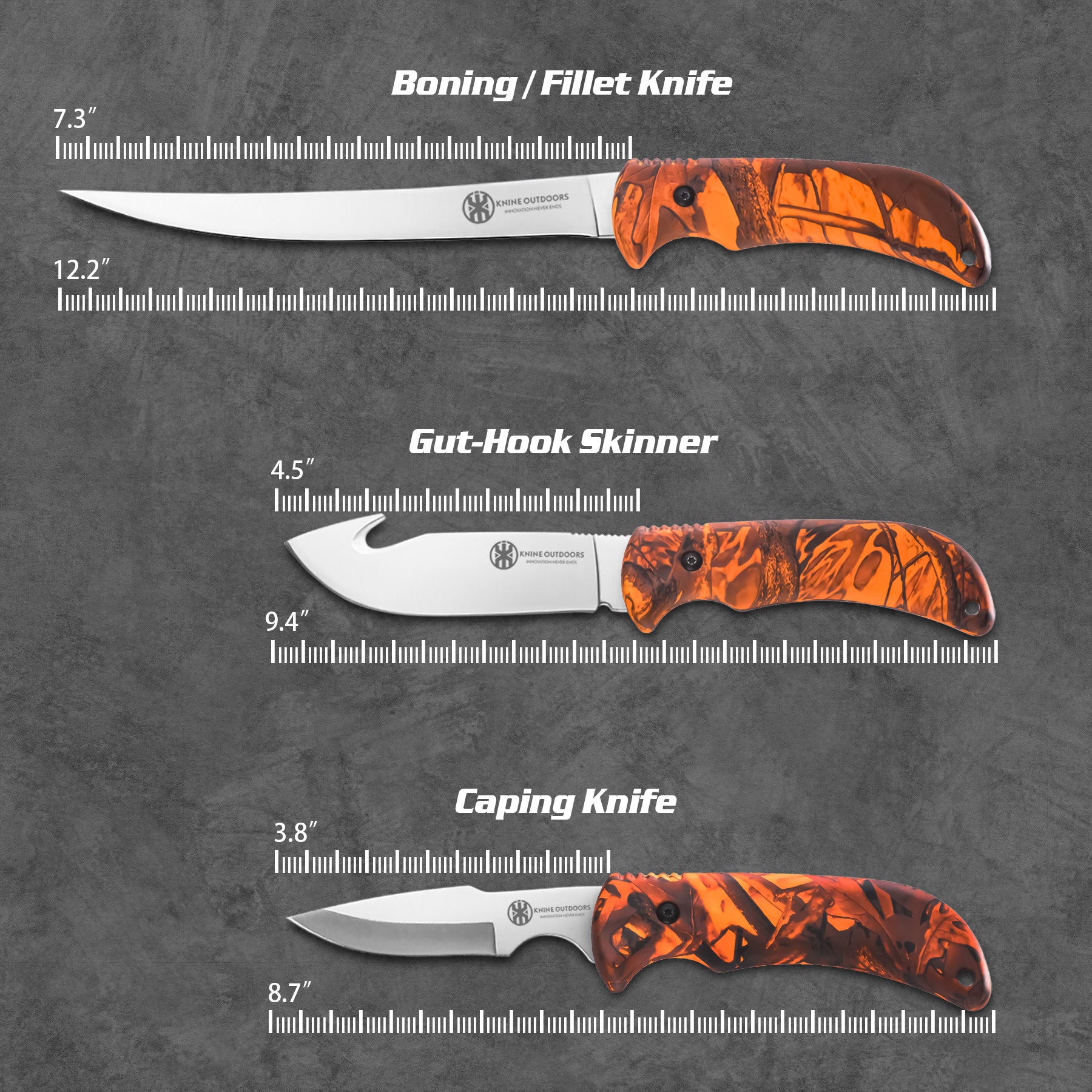 GVDV Hunting Knife Set - Deer Hunting Gear and Accessories, Field Dressing  Kit Portable Butcher Game Processor Set, Hunting Gifts for Men (14 Pieces)  : : Sports & Outdoors