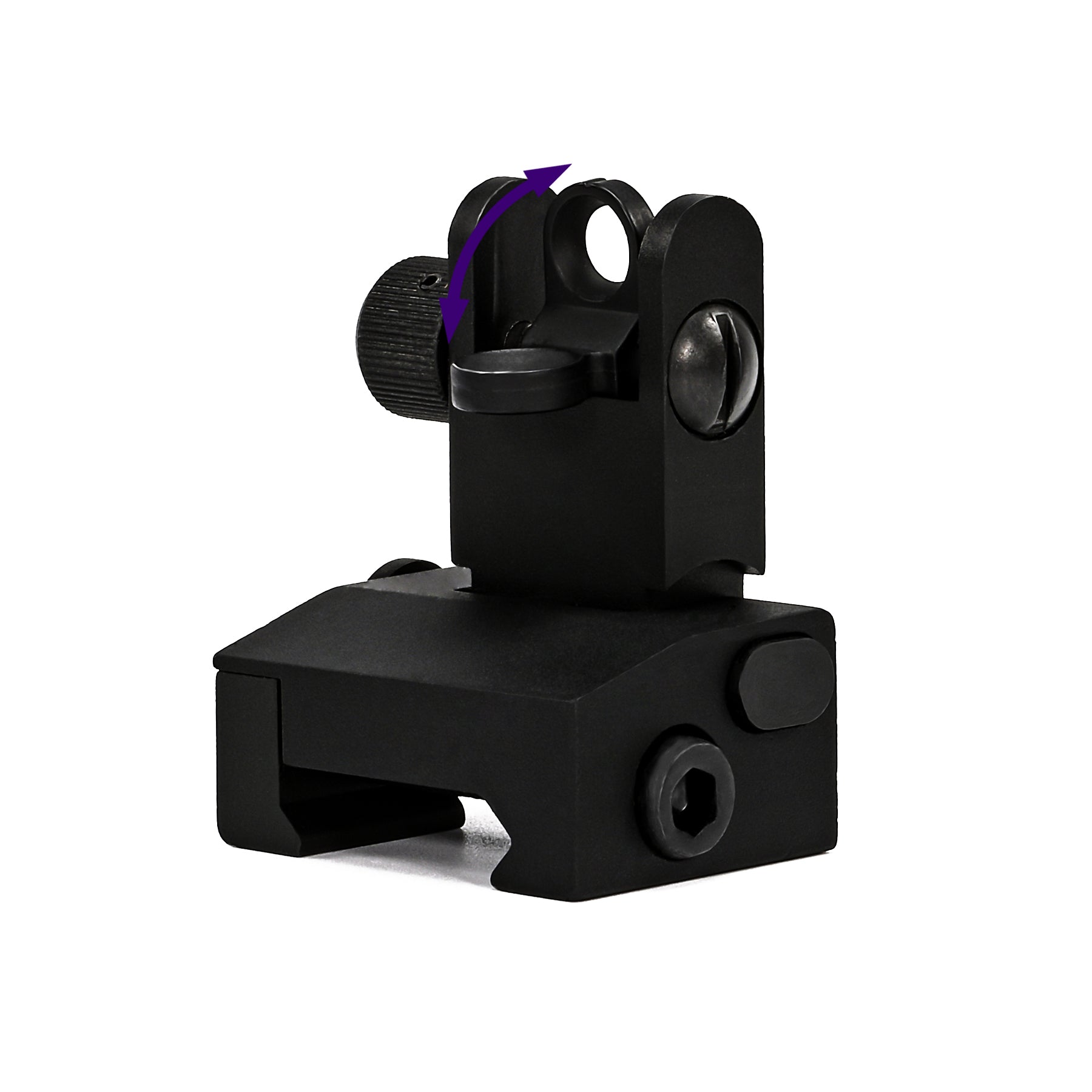 Flip Up Iron Sights Set for Rifle Including Front Sight Rear Sight