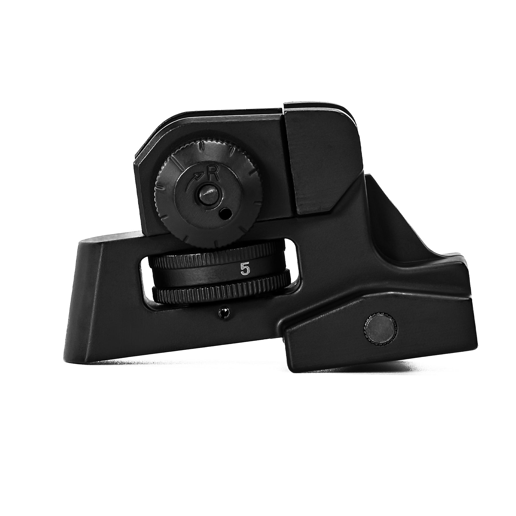 Adjustable Rear Rifle Sight Premium Level Rear Iron Sight with Windage & Elevation Adjusting Knob ...