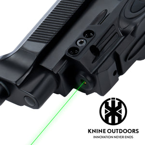 KNINE OUTDOORS Compact Handgun Green Laser Sight for Picatinny Rail Mount