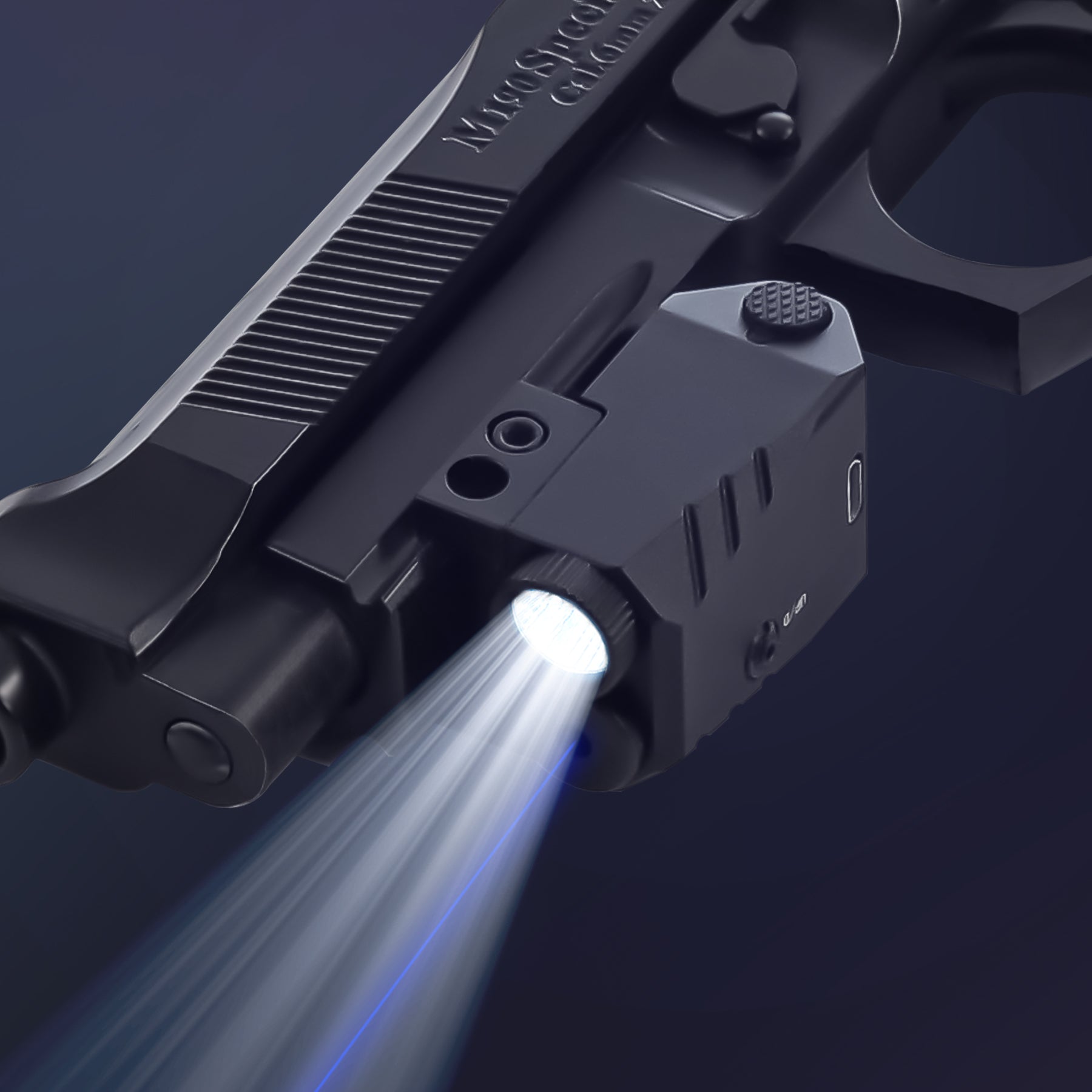 Compact Handgun Blue Laser Sight with 500 Lumen Flashlight