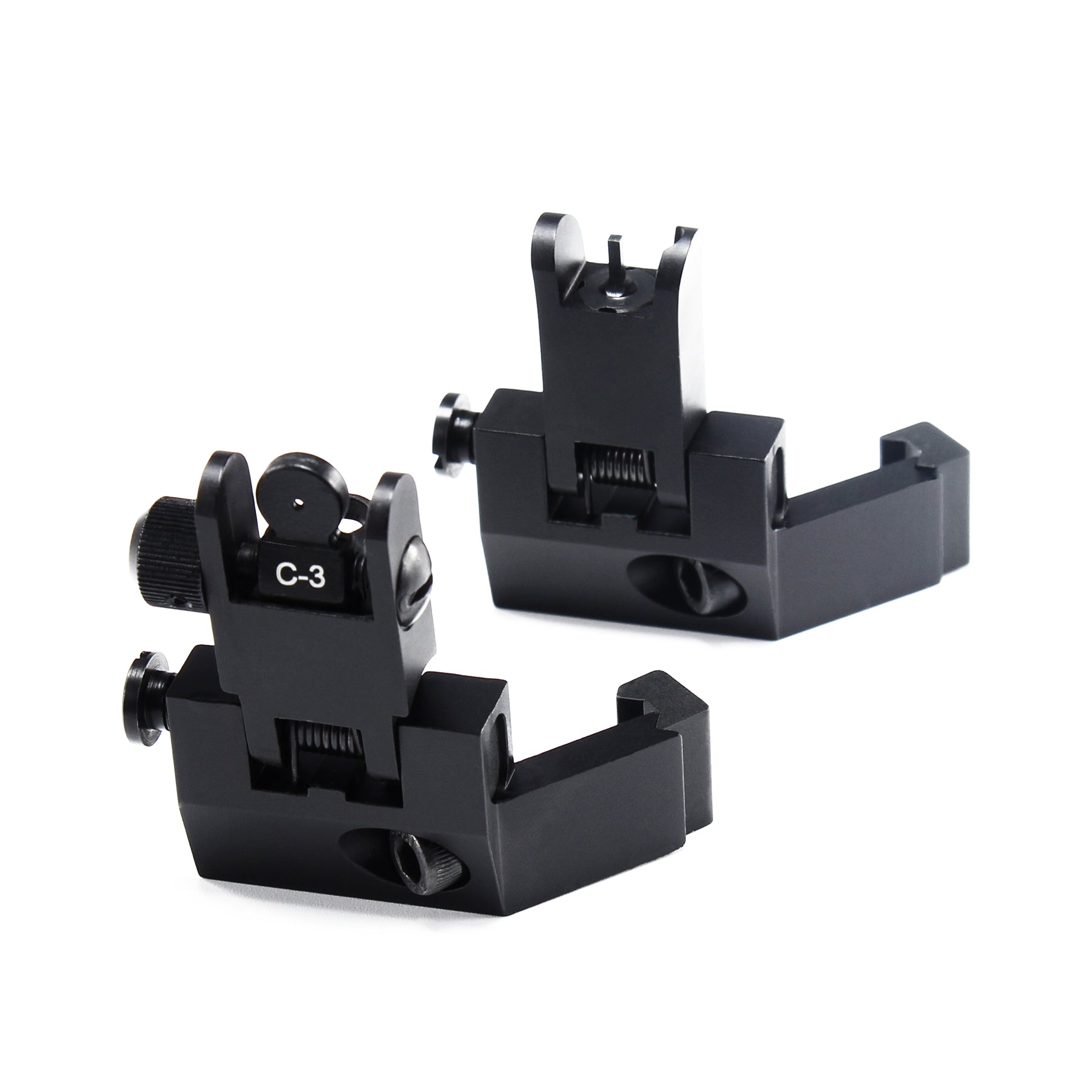 【G＆P】OFFSET SIGHT(45°) GG&G A2 Style BUIS Flip Up Rear Sight