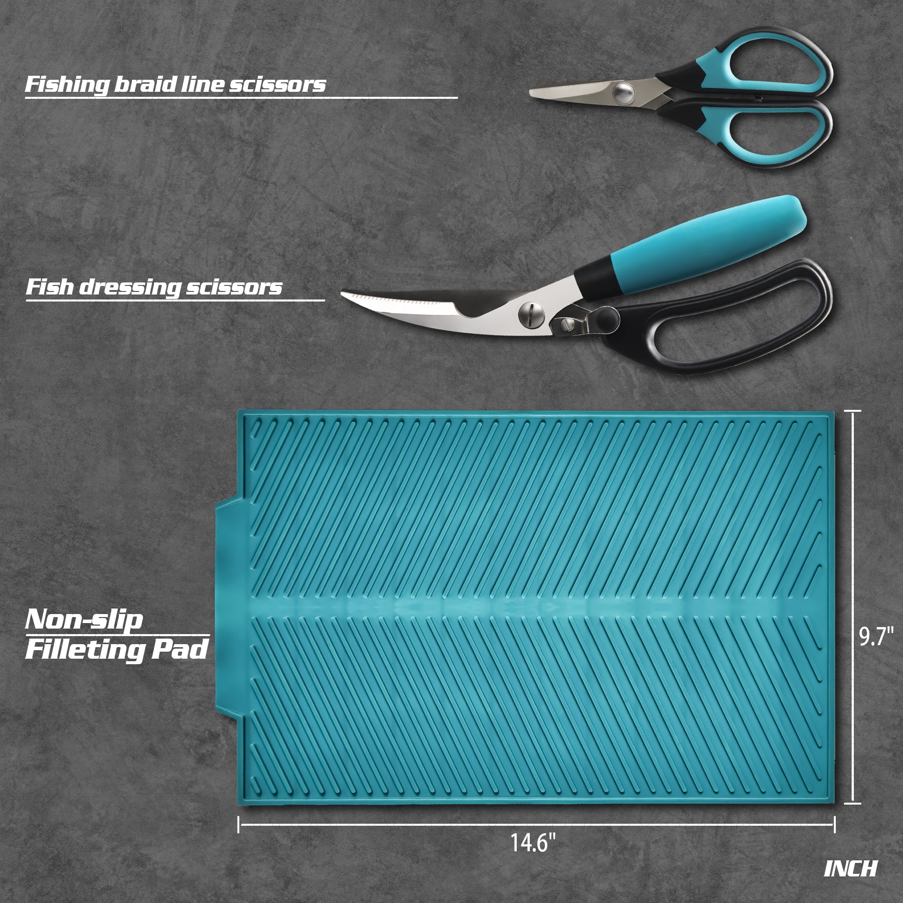Fishing Curved Flex Fillet Knife Set, 7 & 9 Filet Knife, 7