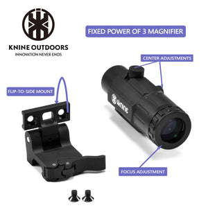 Red Dot Sight with 3X Magnifier Combo