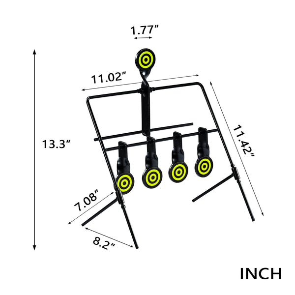 4-Spiner Airgun & BB Gun Resetting Target - Knine Outdoors